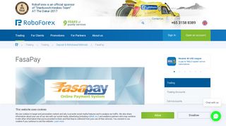 FasaPay - (payment system) - RoboForex