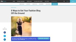 6 Ways to Get Your Fashion Blog Off the Ground - The Muse
