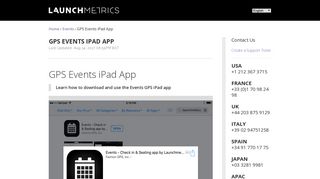 Launchmetrics | GPS Events iPad App