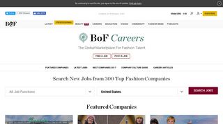 Fashion Jobs, Career Advice and Company Pages | BoF Careers