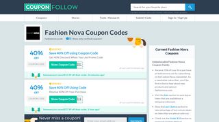 40% off Fashion Nova Coupons, 20+ Promo Codes for February