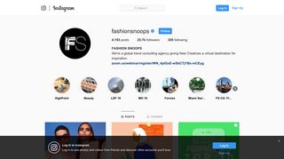 FASHION SNOOPS (@fashionsnoops) • Instagram photos and videos