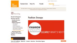 Sourcing: Trend Forecasting Agencies - Fashion Snoops ...