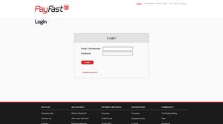 PayFast - Login to Your Account | PayFast