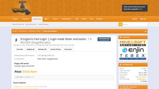 SrLegsini's Fast Login | Login made faster and easier. | SpigotMC ...