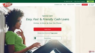 Speedy Cash Loans from $50 - $26,000