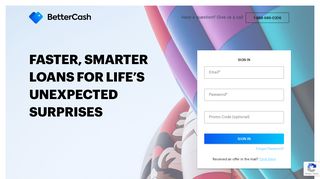 Log in for Faster, Smarter Loans | BetterCash