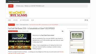 Fast Cash Club review 2018 - Is fastcashclub.co a scam? LIES ...