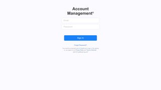 Account Management: Sign In