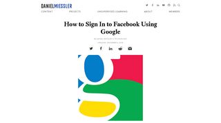 How to Sign In to Facebook Using Google | Daniel Miessler