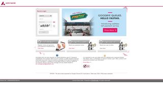 Secure Retail Road User Login - Axis Bank