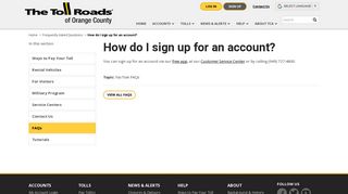 How do I sign up for FasTrak? | The Toll Roads