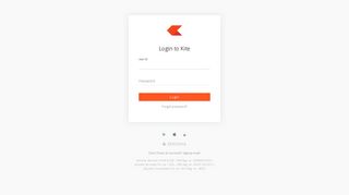 Kite - Zerodha's fast and elegant flagship trading platform