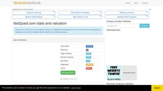 Fast2paid : Website stats and valuation