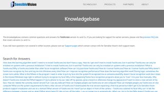 Knowledgebase - SensibleVision