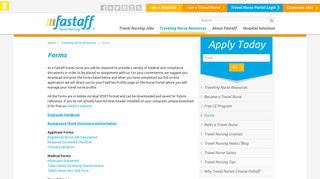 Forms | Fastaff Travel Nursing