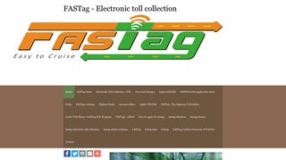 FASTag - Electronic toll collection