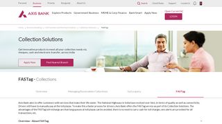 FASTag - Collection Solutions - Cash Management ... - Axis Bank