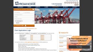 Client Applications Login - Roanoke Trade