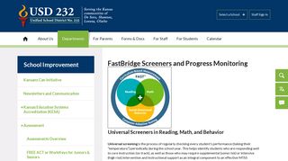 School Improvement / FastBridge Assessments and Data - USD 232