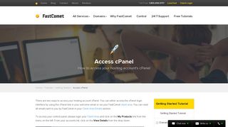 How to Access cPanel - Getting Started Tutorial - FastComet