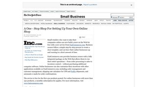 A One - Stop Shop For Setting Up Your Own Online Shop - New York ...