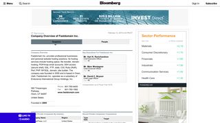Fastdomain Inc.: Private Company Information - Bloomberg