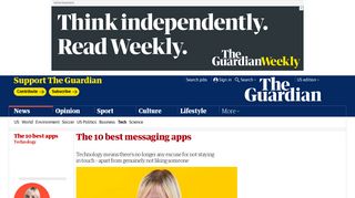 The 10 best messaging apps | Technology | The Guardian
