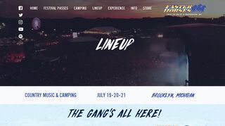 2019 Lineup - Faster Horses - Michigan's 3 Day Country Music Festival