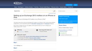 Setting up an Exchange 2013 mailbox on an iPhone or iPad
