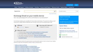 Exchange Email on your mobile device - Fasthosts Customer Support