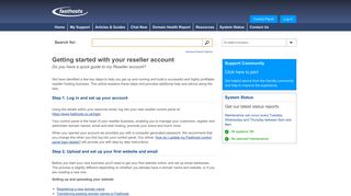 Getting started with your reseller account - Fasthosts Reseller Support