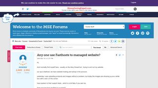 Any one use Fasthosts to managed website? - MoneySavingExpert.com ...