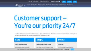 Customer support – You're our priority 24/7 | Fasthosts