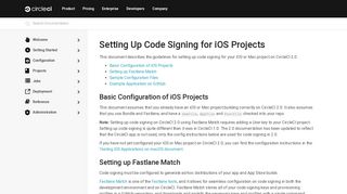 Setting Up Code Signing for iOS Projects - CircleCI