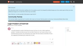 Login Problem of Fastmail - Web Compatibility - Brave Community
