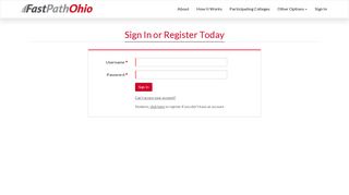 Sign In or Register Today FastPathOhio