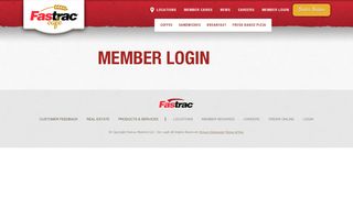 Member login - Fastrac
