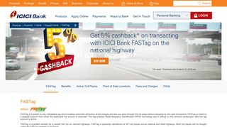 FASTag - Pay Highway Toll Online - Electronic Toll Collection - ICICI ...
