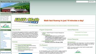 FASTT Math Home - Waterville Elementary School
