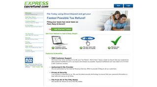 Fast Tax Return and Fast Tax Refund services at ExpressTaxRefund ...