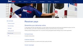 Fastway Couriers - Receiver pays