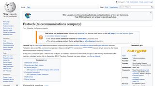 Fastweb (telecommunications company) - Wikipedia