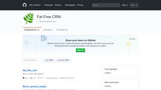 Fat Free CRM · GitHub