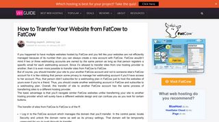 How to Transfer Your Website from FatCow to FatCow