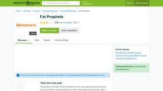 Fat Prophets Reviews - ProductReview.com.au