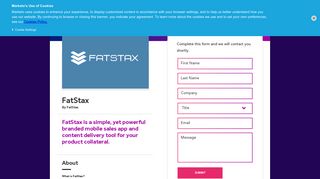 FatStax iPad Sales App » Marketo LaunchPoint®