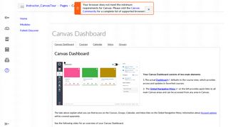 Canvas Dashboard: Canvas Tour for Instructors - FAU