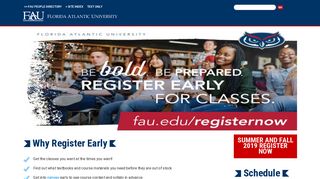 FAU - Register Now
