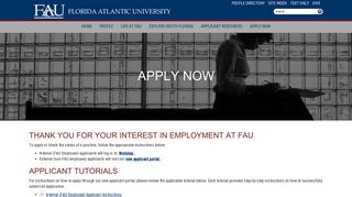 Explore Jobs at FAU - About FAU : Florida Atlantic University